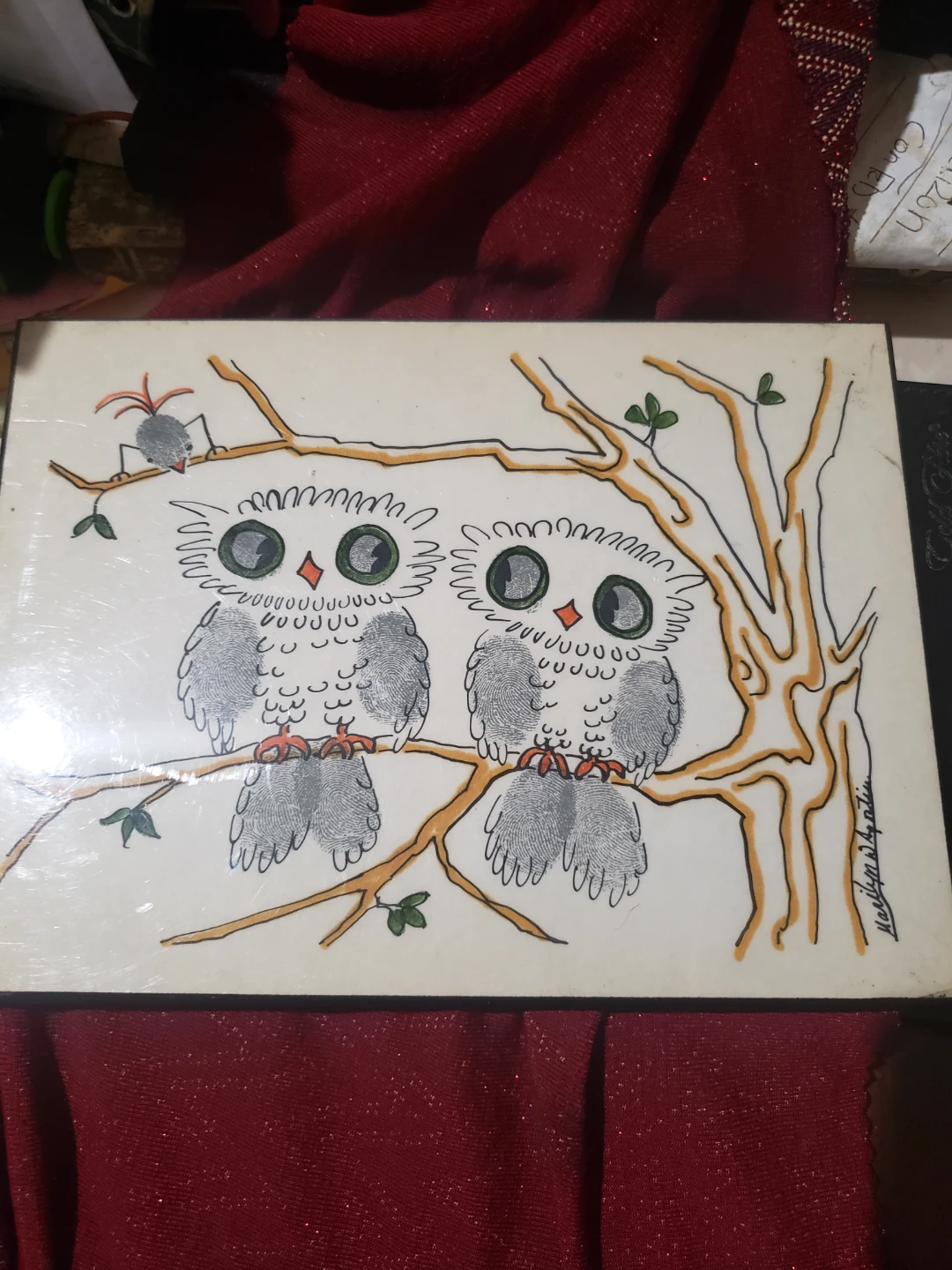 Marilyn D. Agostin Owl Illustration Art