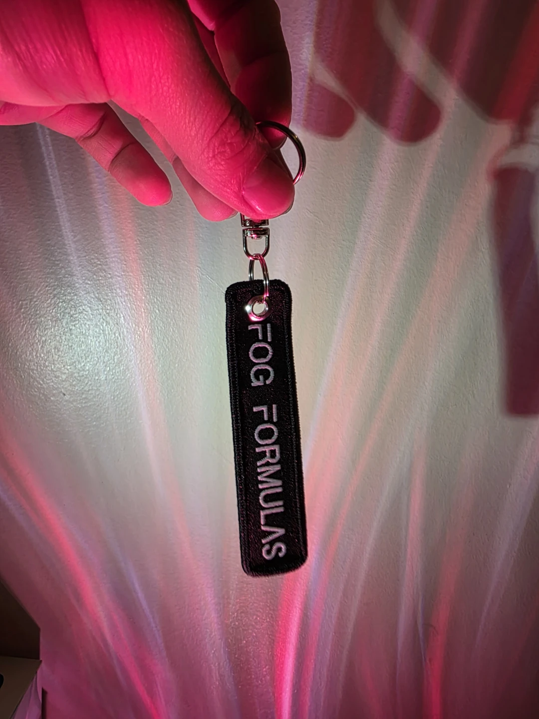 Fog Formulas Embroidered Keychain