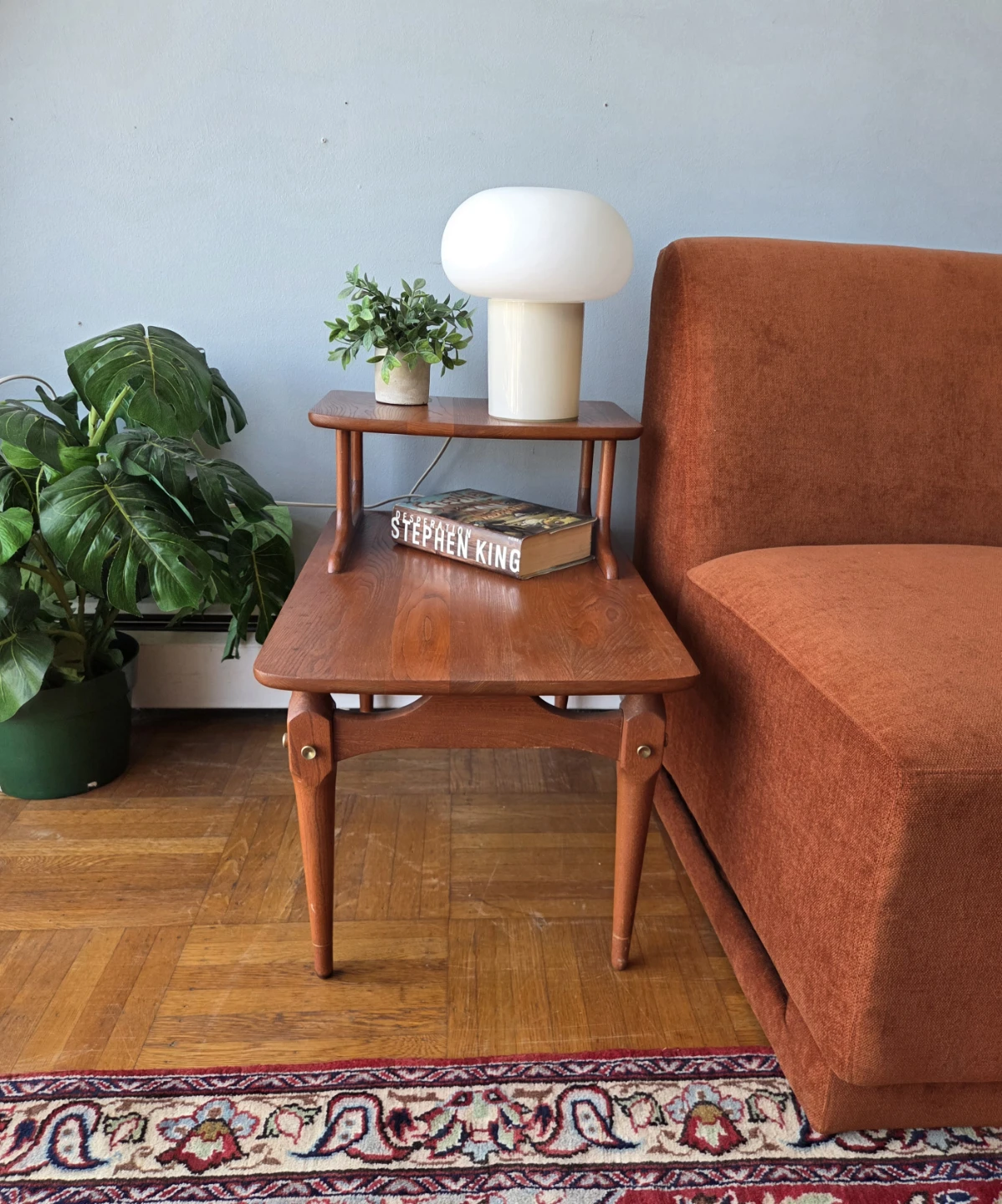 MCM Solid Wood Matching Two-Tier End Tables - photo 3