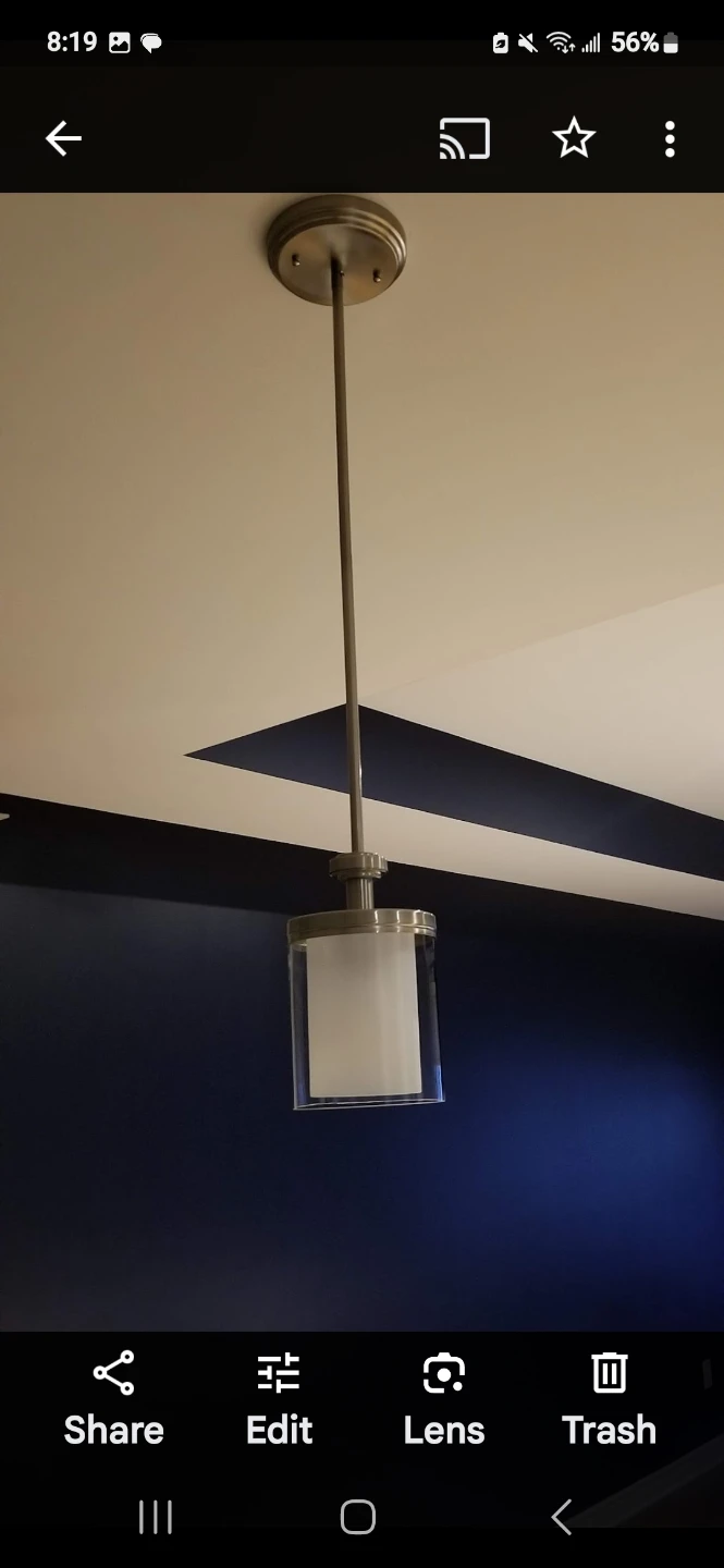 Set of 2 Brushed Nickel Pendant Lights - photo 3