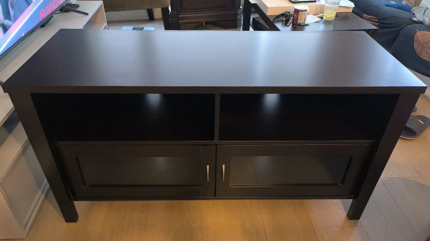 Black TV bench
