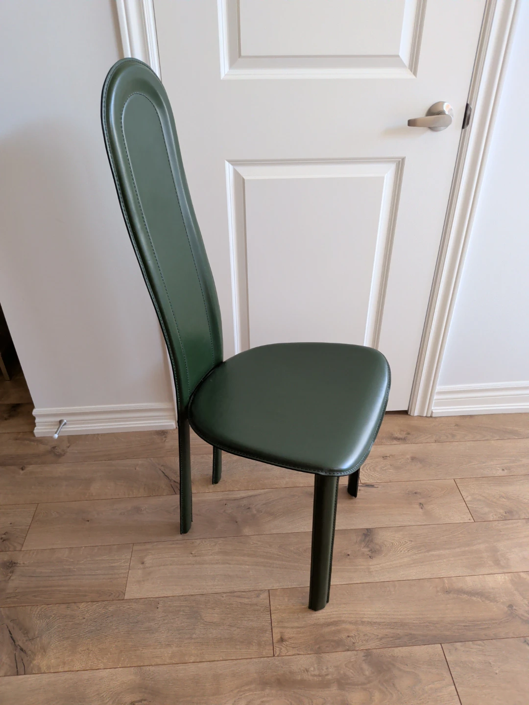 Dark Green High-Back Dining Chair
