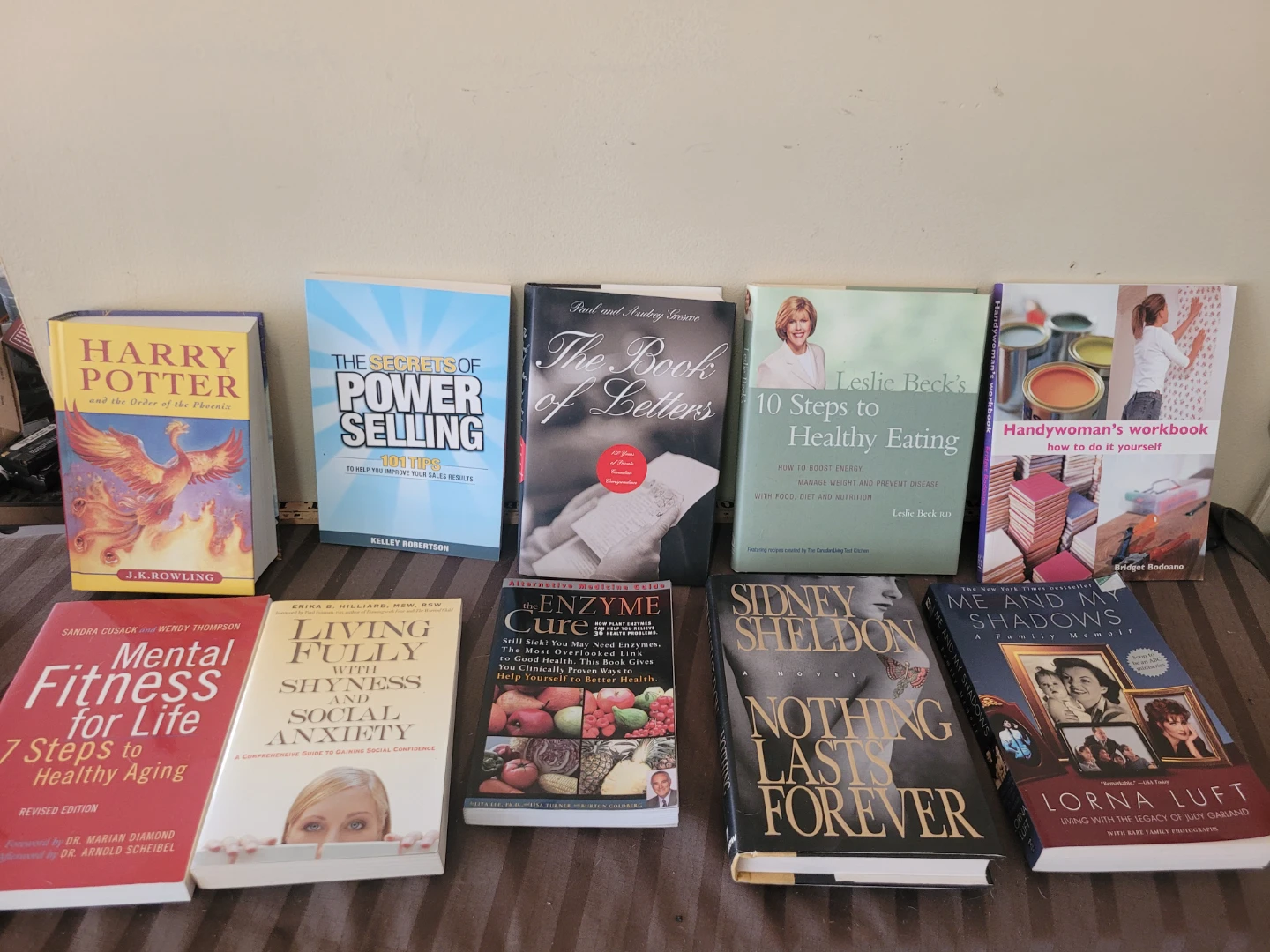 lot 10 book home cure Harry Potter Fitness
