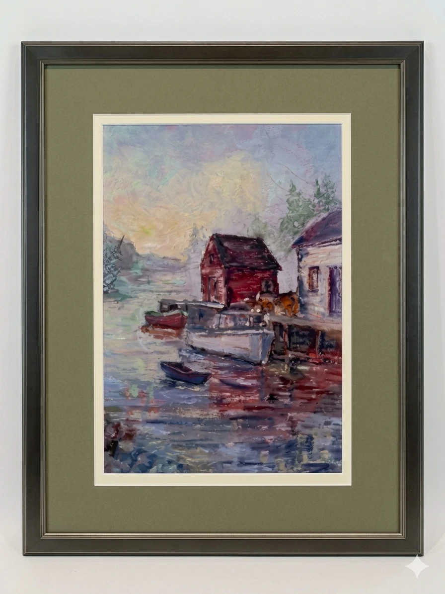 Mussel Boats Limited Edition Print by Mary K MacDermott