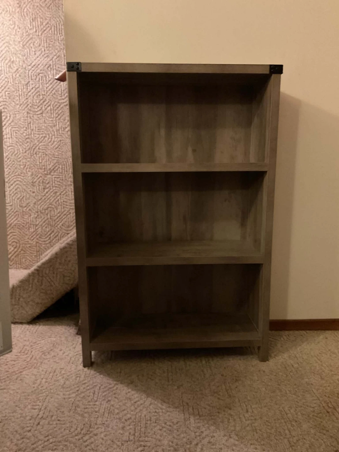 Rustic 3-Tier Bookshelf