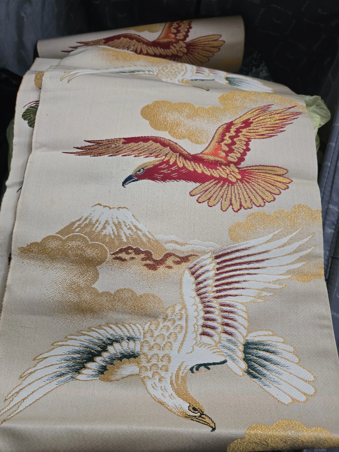 🏈 Reversible  Obi Antique Panel Silk Brocade - photo 2