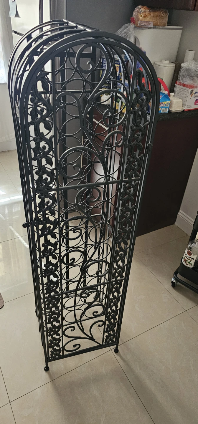 Black Metal Wine Rack - photo 2