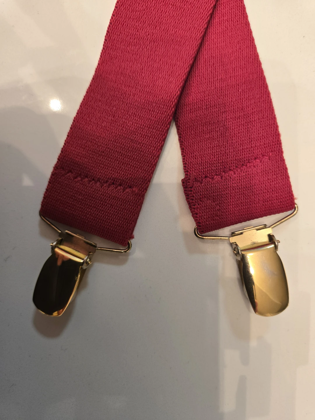 Men's Red Suspenders - photo 2