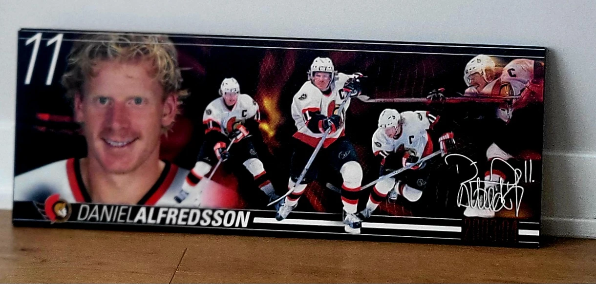 Daniel Alfredsson Ottawa Senators plaque