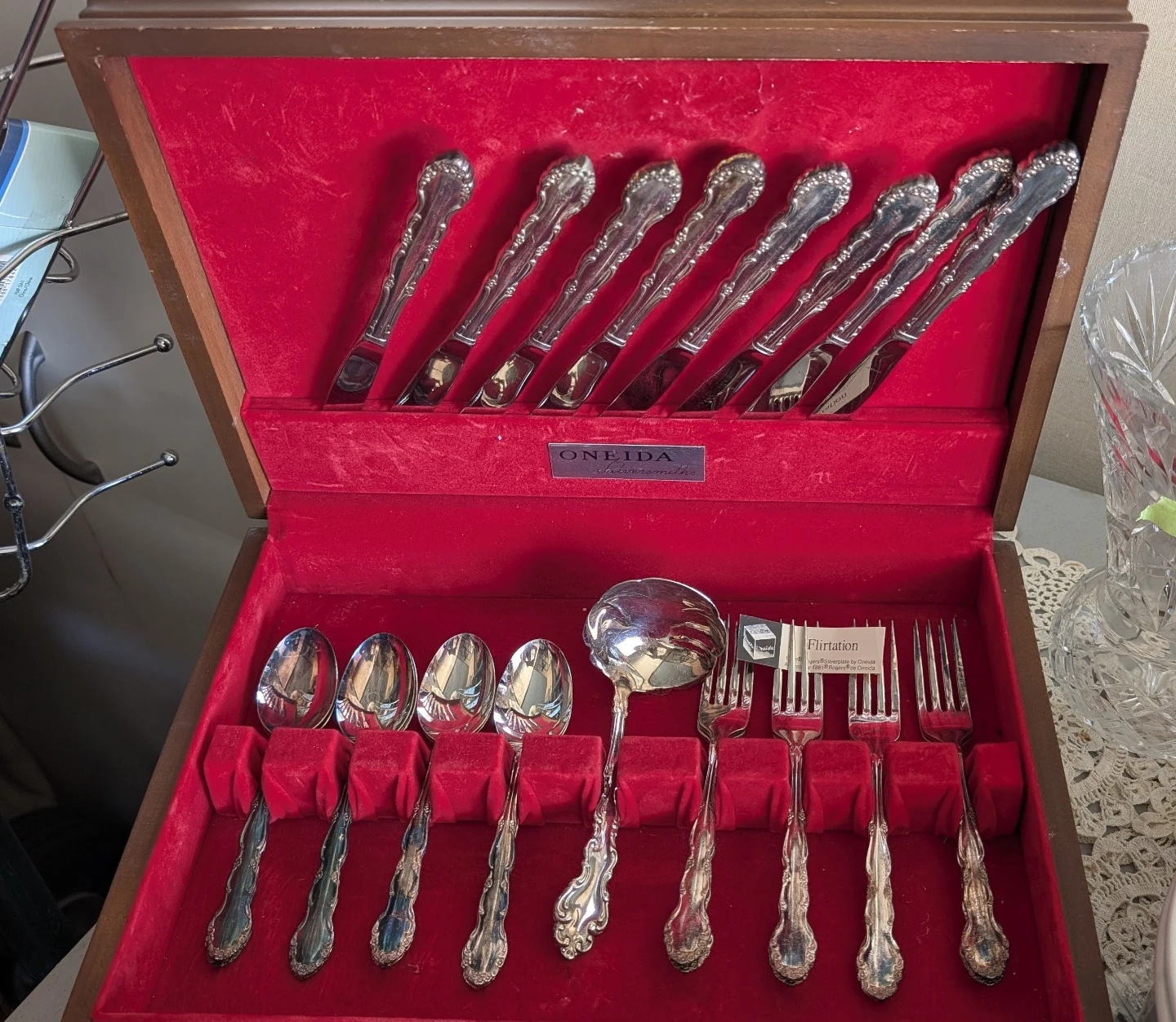 Silver Plated Flatware Set “Flirtation” by Oneida, 1881 Rogers. - photo 5