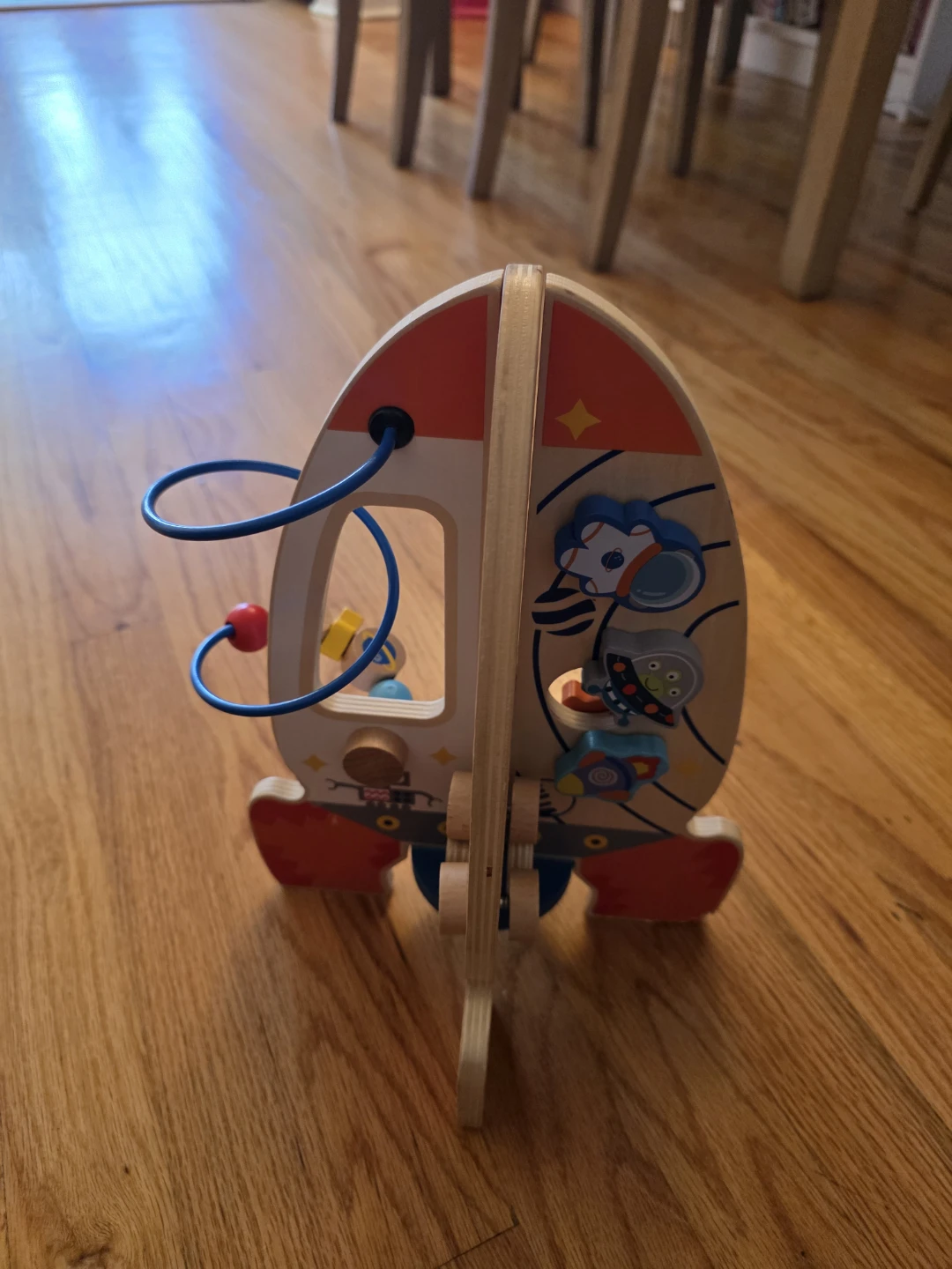 Wooden Rocket Bead Maze Toy - photo 2