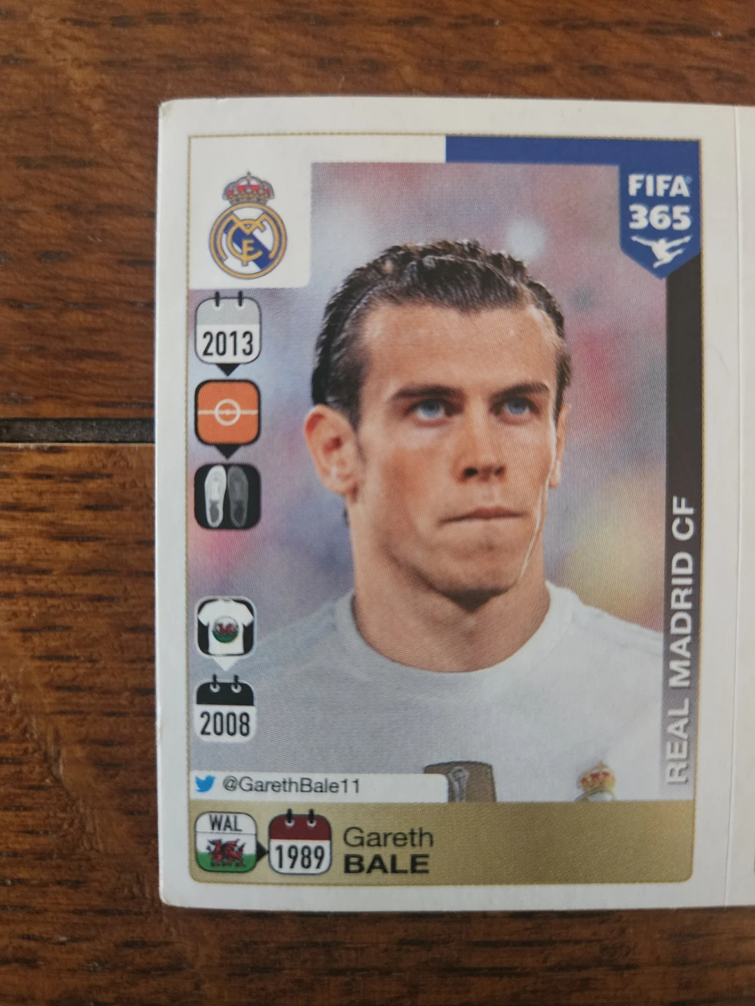 Panini FIFA 365 Real Madrid Sticker - Bale & Rodriguez - photo 3