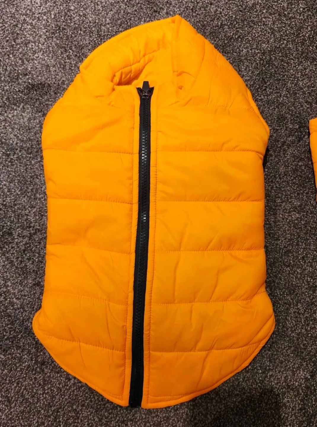 Orange Puffer Dog Vest 🏈 - photo 3