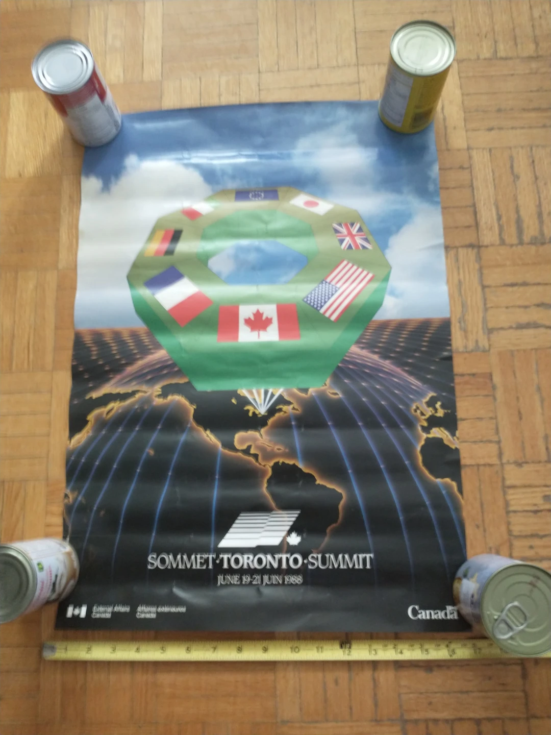 1988 Toronto Summit 16 1/2 x 23" Poster