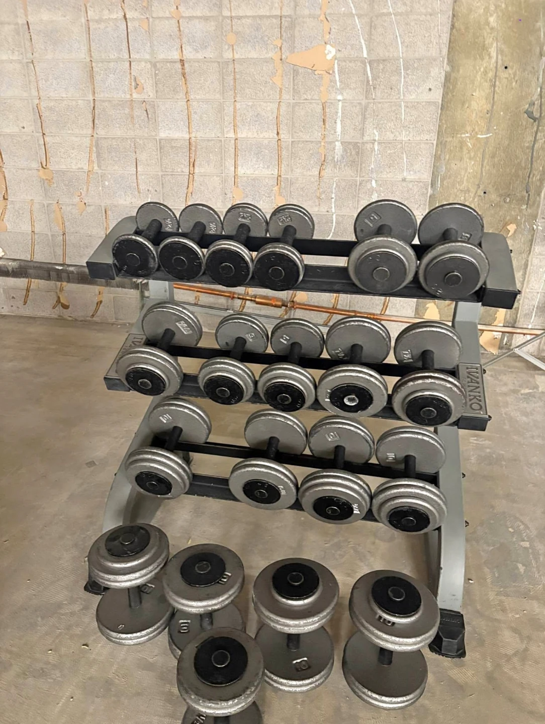 Pro-Style Dumbbell Set with Ivanko Commercial 3-Tier Rack - photo 2
