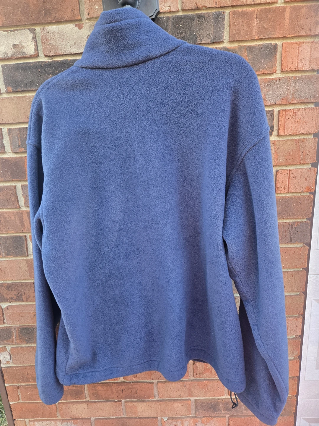Men's Columbia Fleece.  LARGE Navy, full-zip.EUC - photo 2