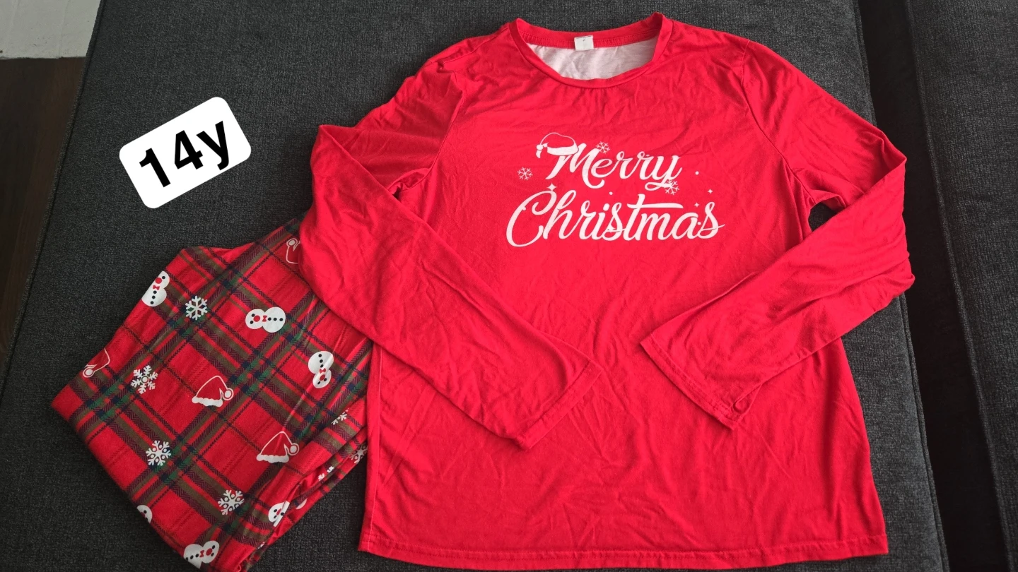 Kids Merry Christmas Pajamas Set