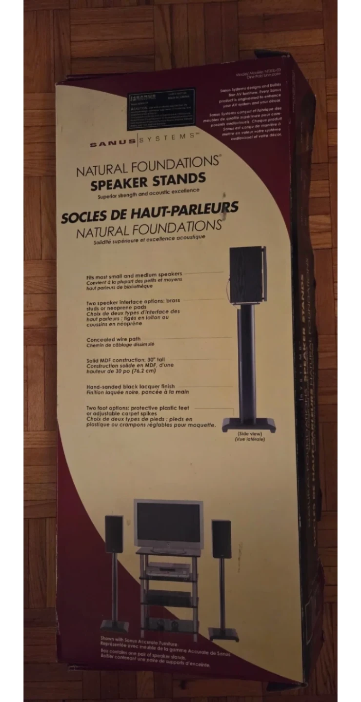 Sanus Systems Natural Foundations Speaker Stands - photo 3