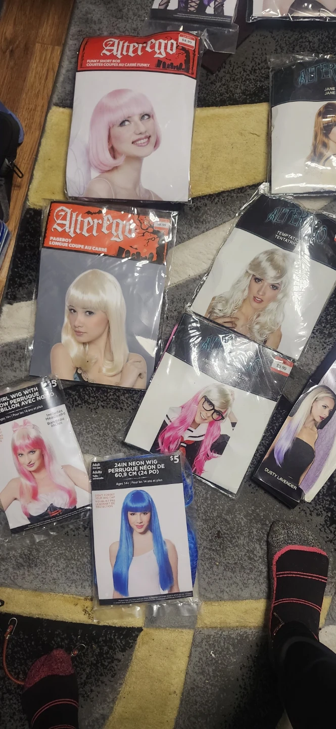 Assorted Alterego Costume Wigs
