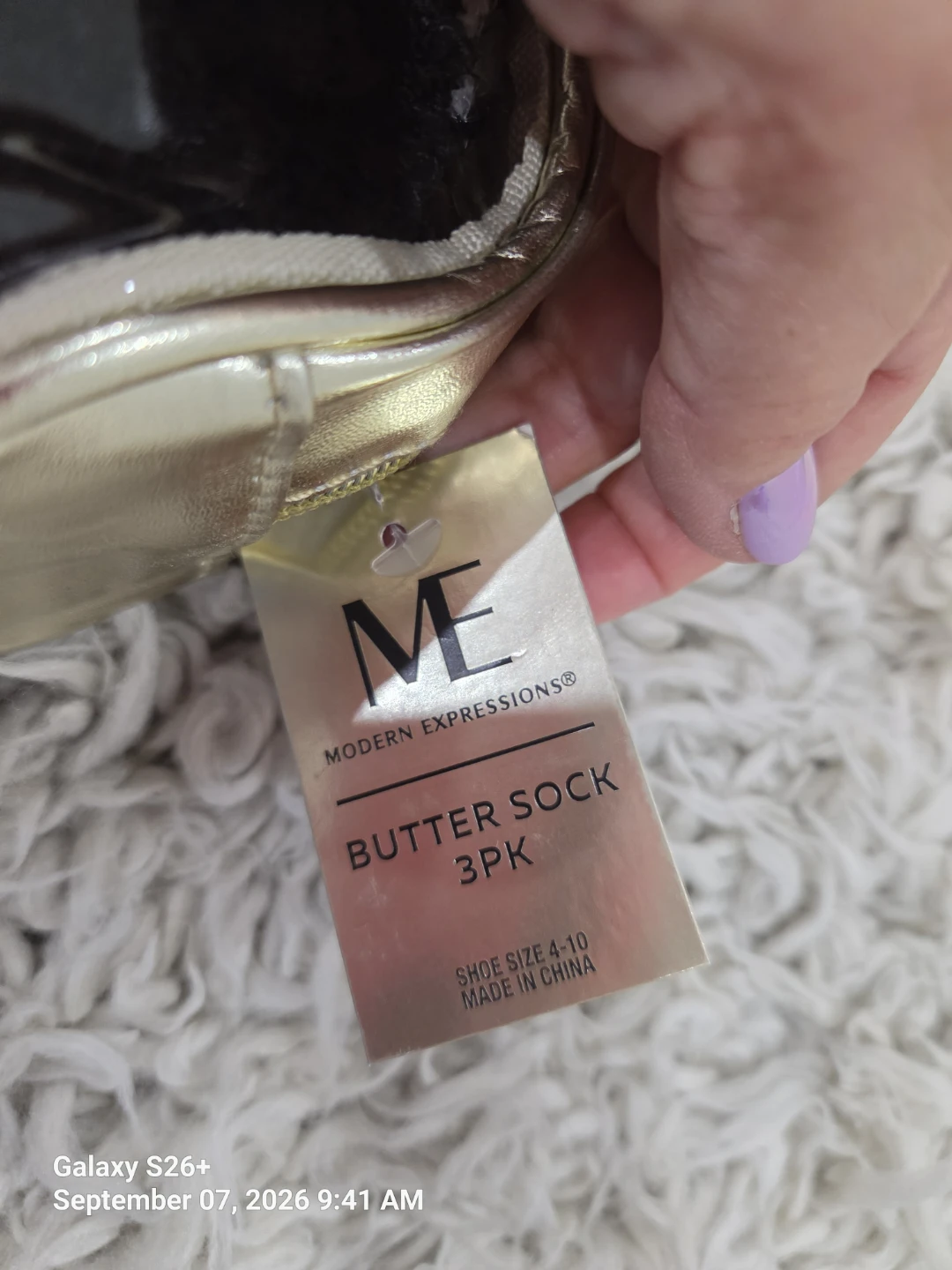 Modern Expressions Butter Sock 3pk - photo 2