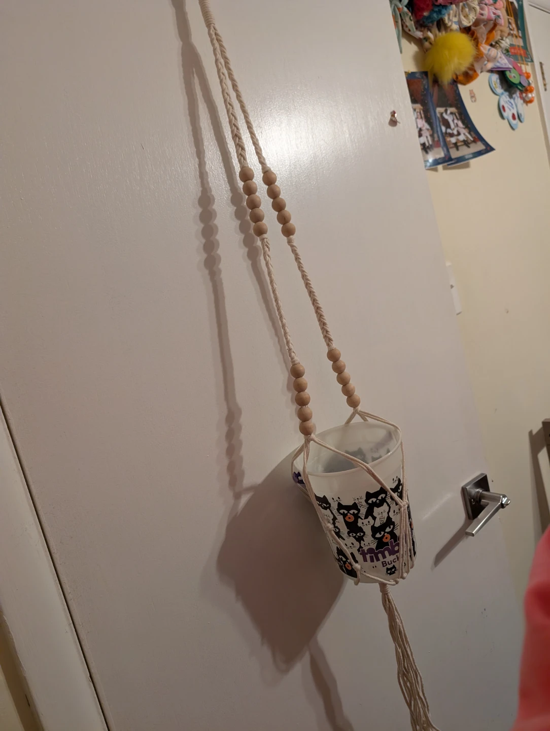 macrame plant holder brand new. bucket showing for size - photo 5