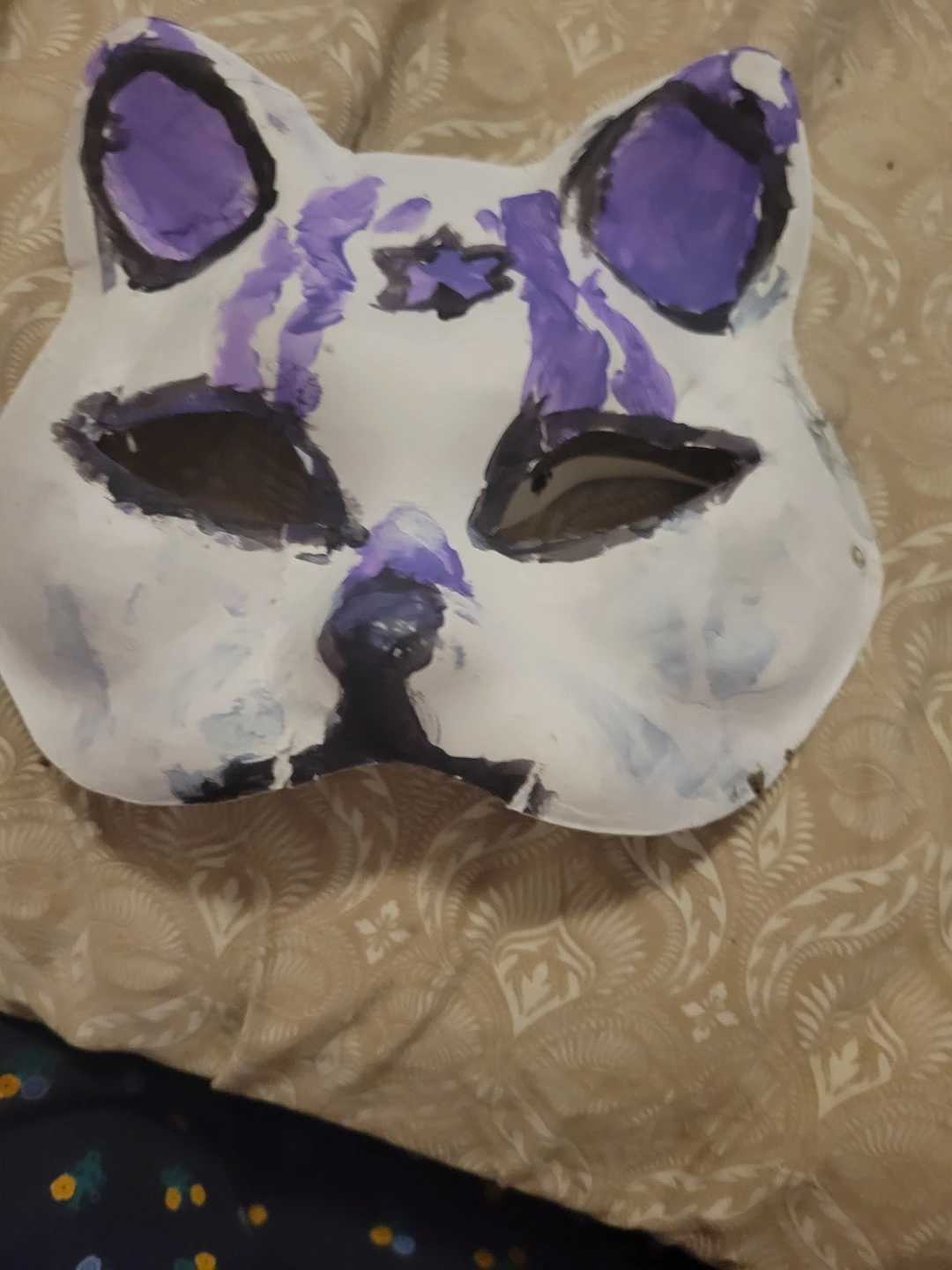 Hand-painted fox mask I worked hard on it