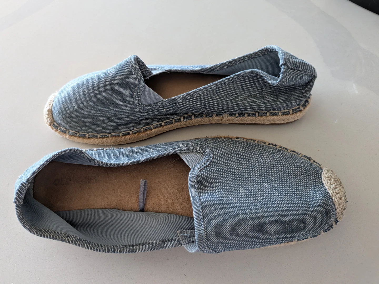 Old Navy Blue Denim Espadrilles Size 8 - photo 2