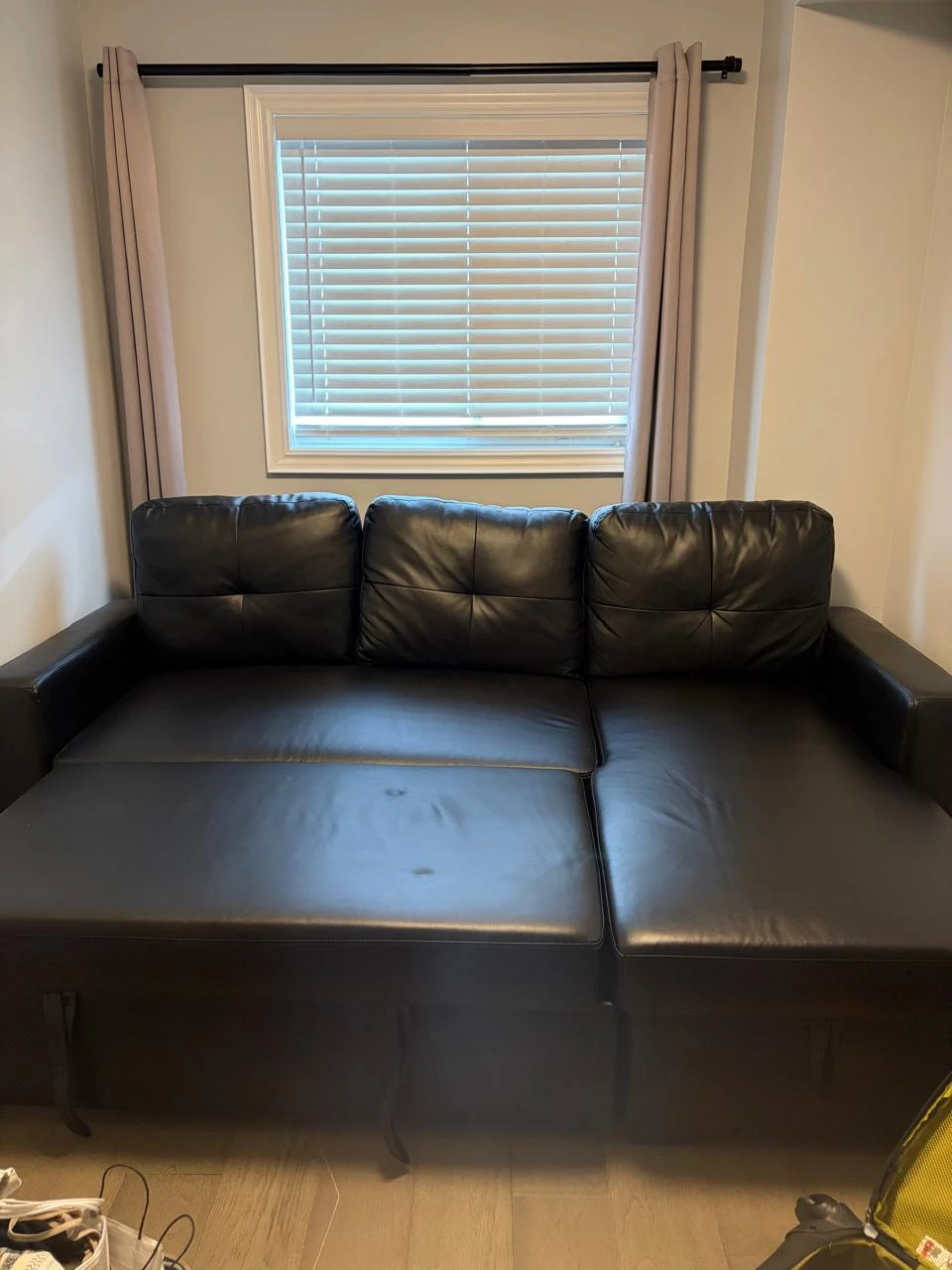 Black Sectional Sofa with Storage - photo 2