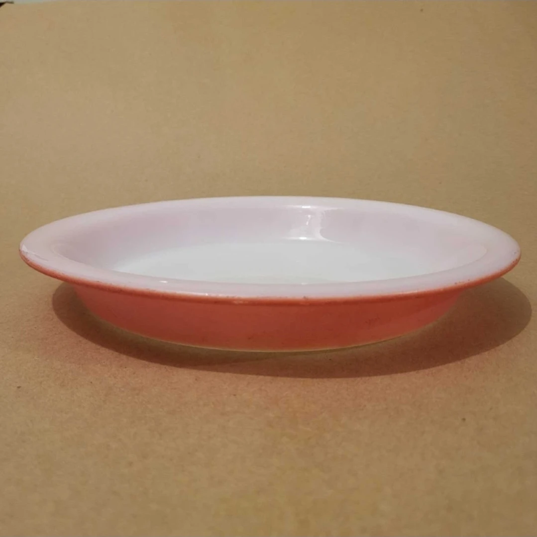 Vintage Pyrex Pink Milk Glass Plate