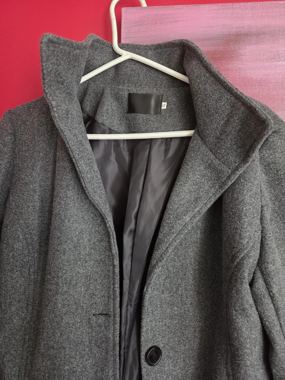 Grey Wool-Blend Coat - photo 3