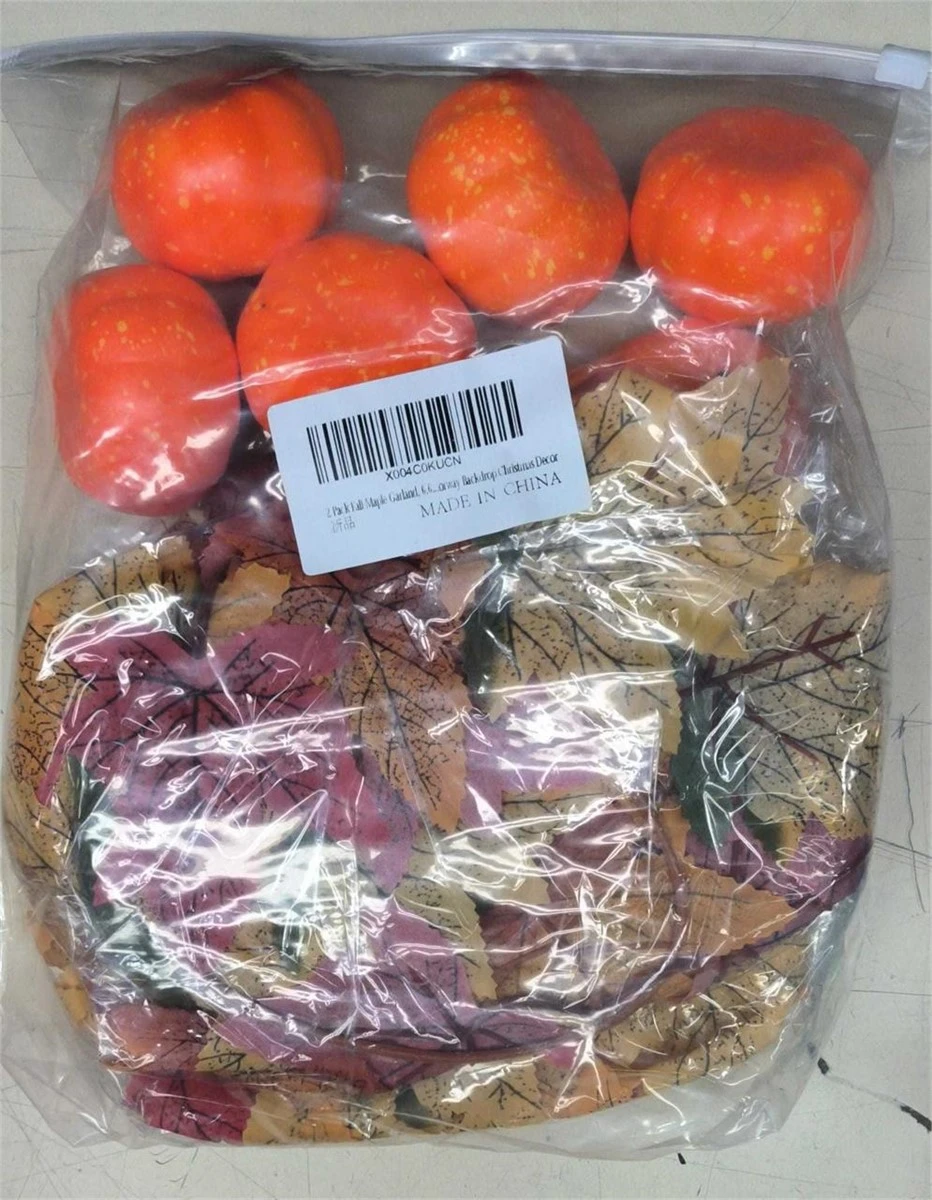 Fall Maple Garland with Pumpkins - photo 2