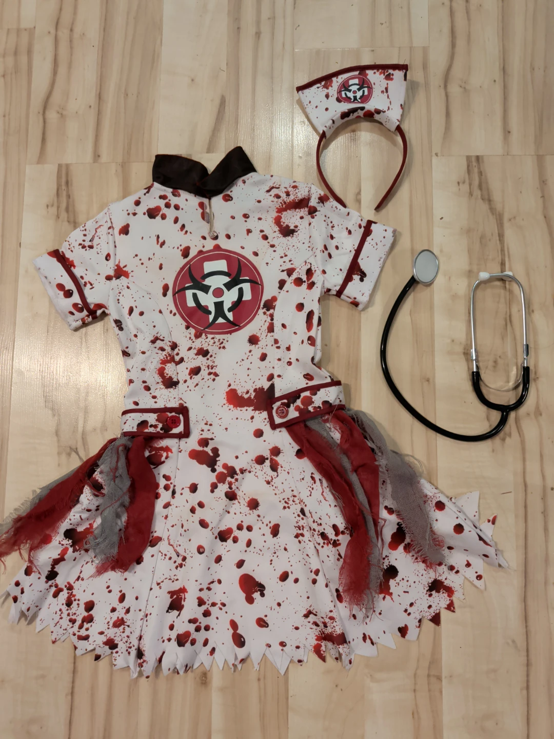 Zombie Nurse Costume Child - photo 3
