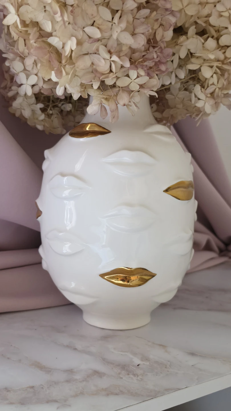 JONATHAN ADLERGilded Muse Gala Round Porcelain Vase - photo 5