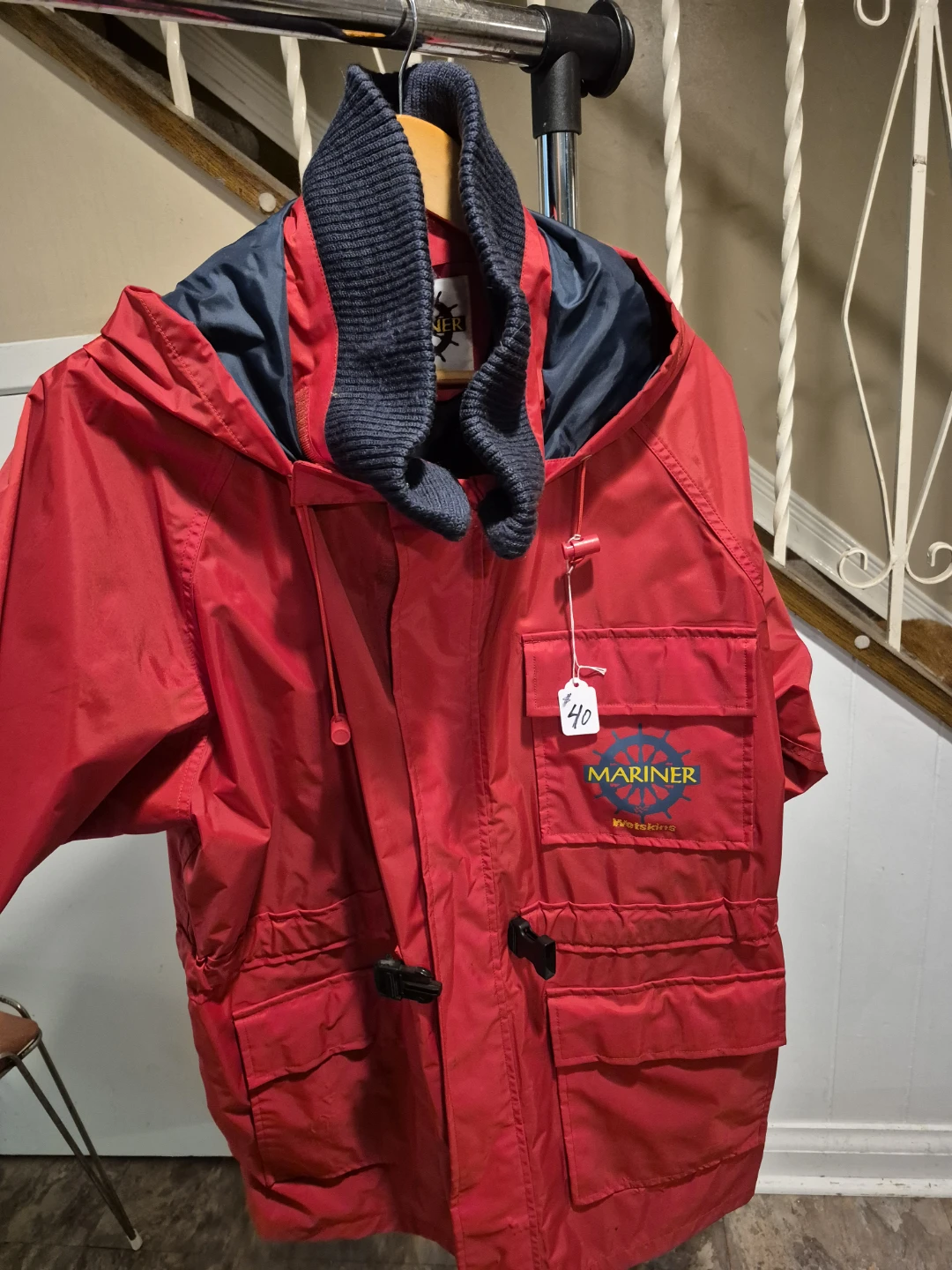 Mariner Wetskins Red Rain Jacket, 2 pairs of pants