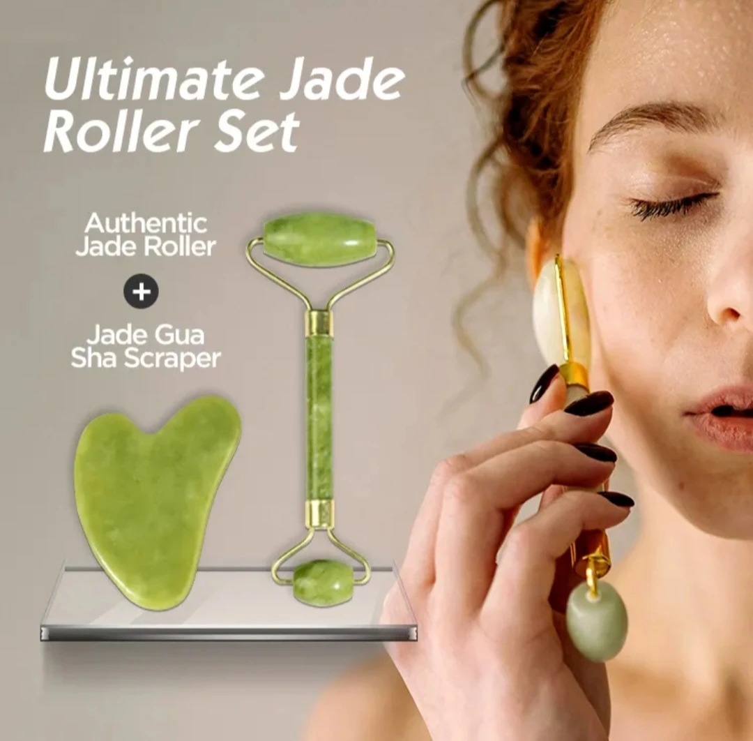 Saichiko Jade Roller and Gua Sha Scraper Set - photo 3