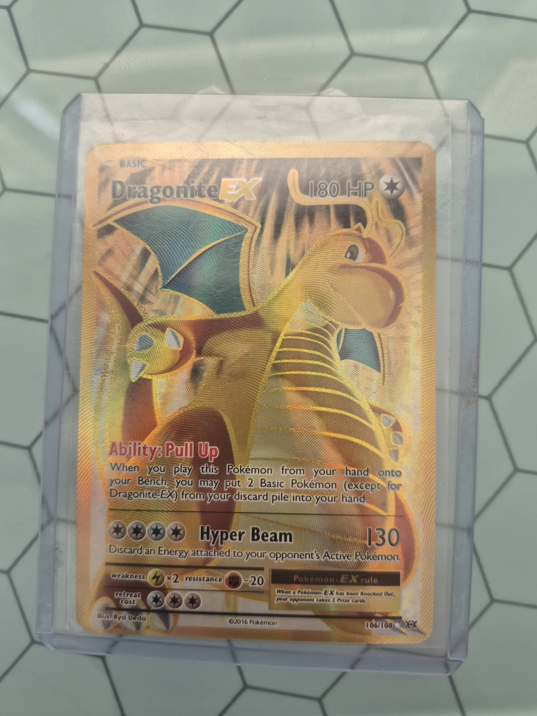Dragonite EX 106/108 Pokemon Trading Card
