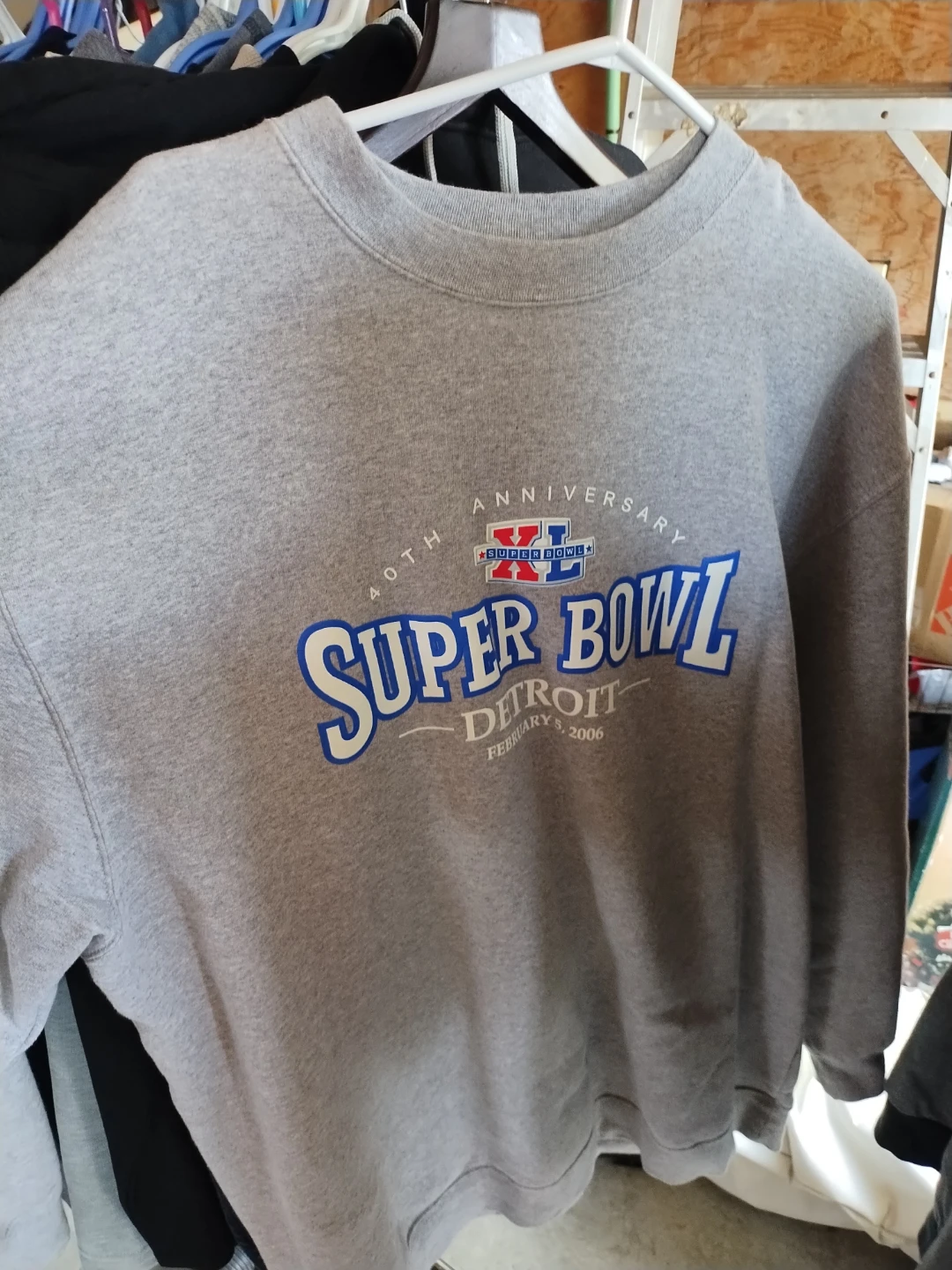Super Bowl XL Detroit 2006 Anniversary Sweatshirt