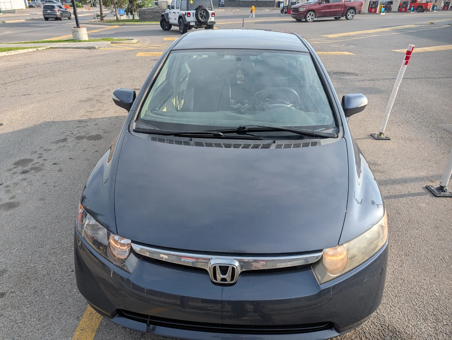 2008 Dark blue Honda Civic Hybrid