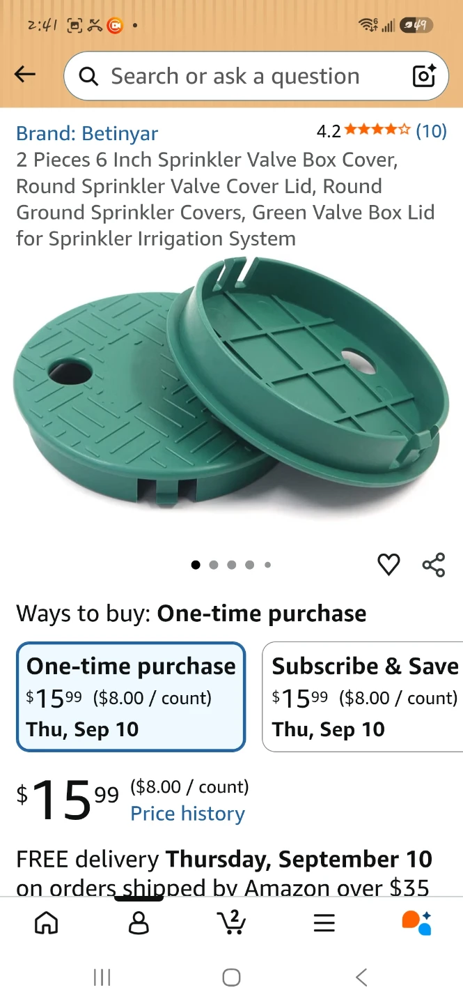 6-inch Sprinkler Valve Box Covers