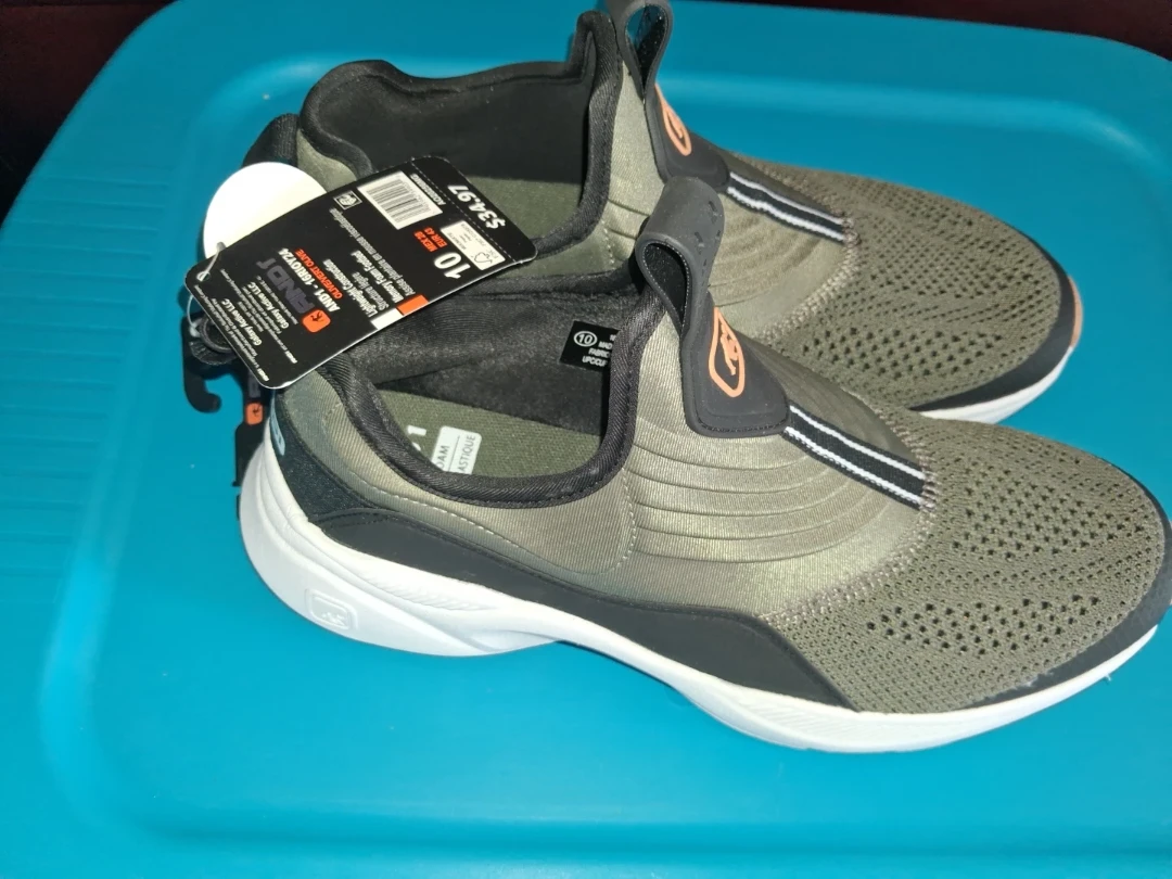 AND1 Men's Slip-On Sneakers Olive Size 10