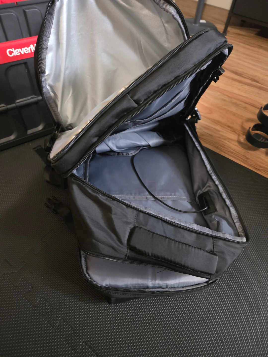 Black Tech Backpack with USB Port - photo 5