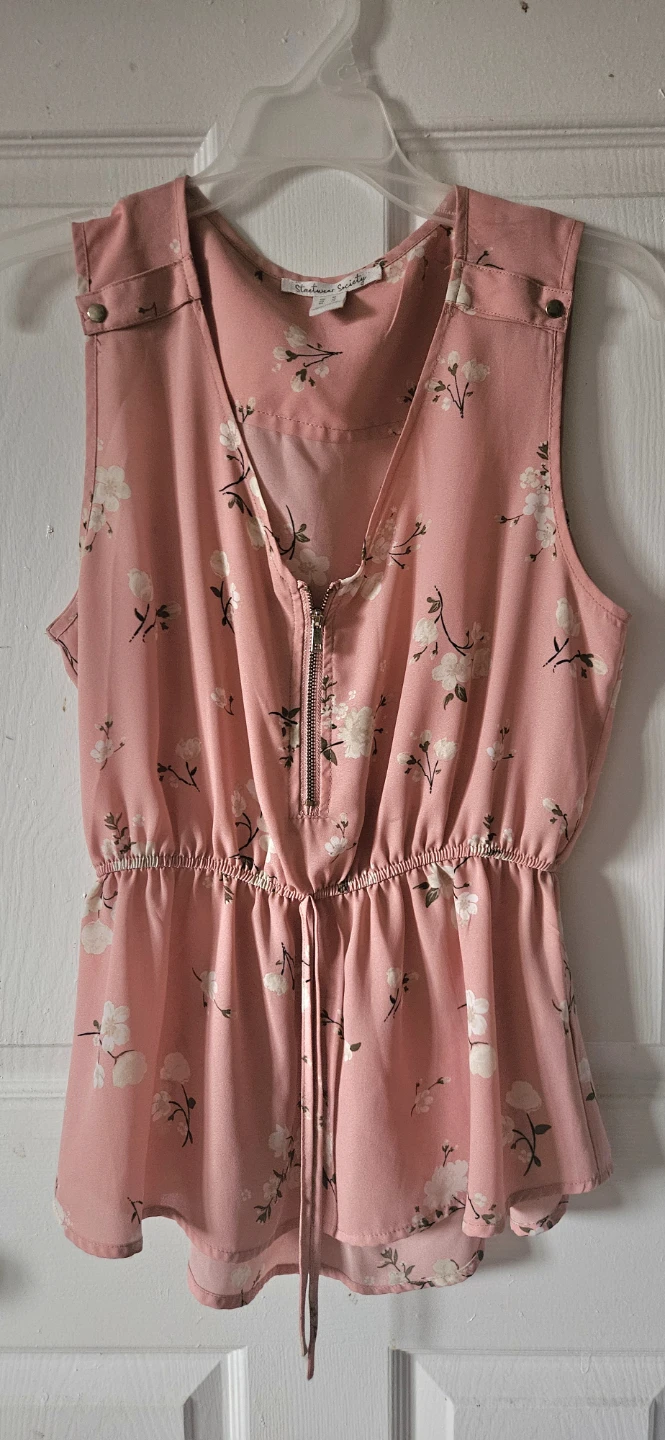 Streetwear Society Floral Sleeveless Top