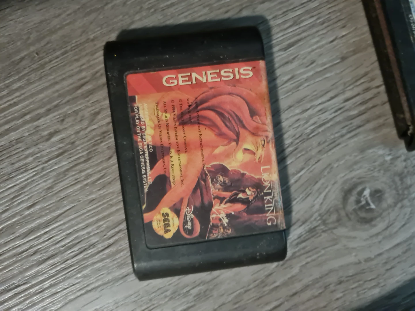 The Lion King Video Game for Sega Genesis