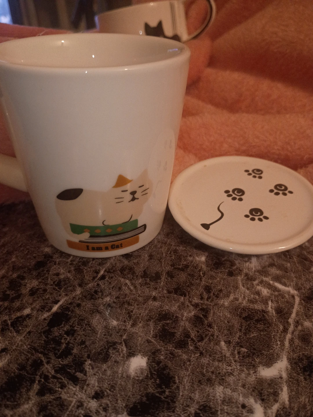 I am a Cat ceramic mug with lid - photo 2