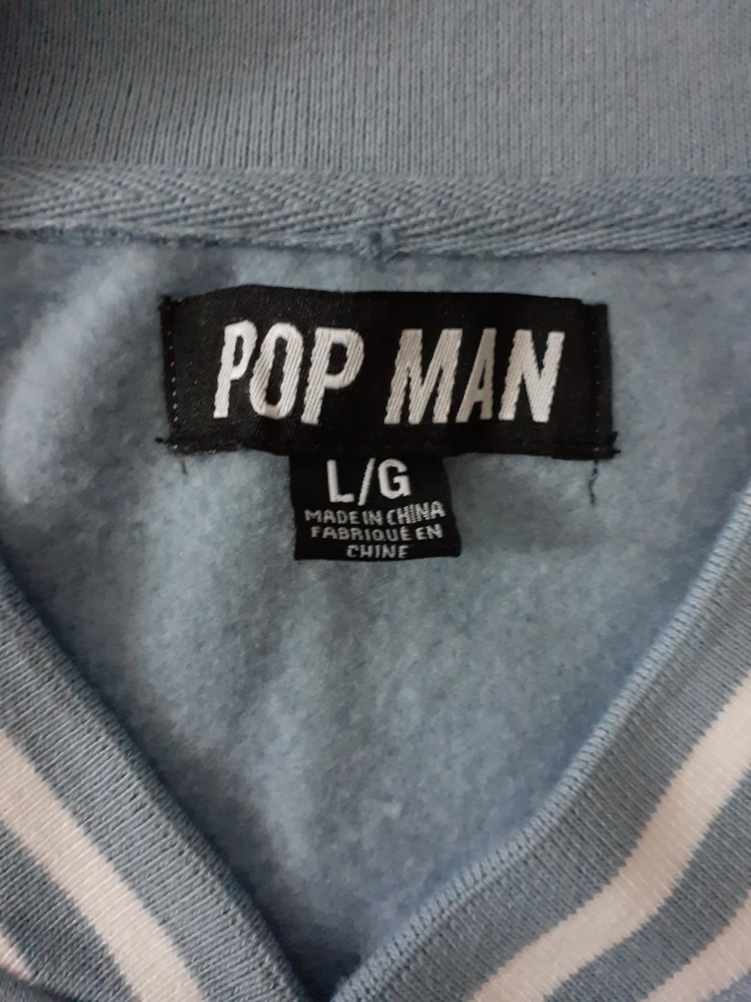 Pop Man Varsity Jacket Baby Blue NEW - photo 2