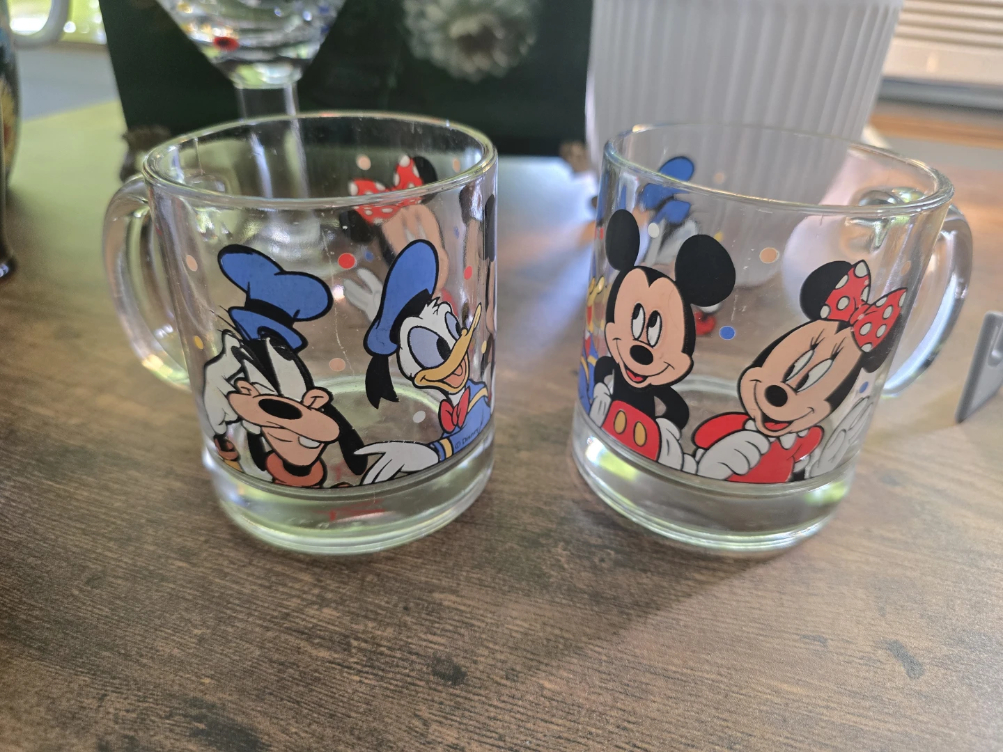 Disney Mickey & Friends Glass Mug Set