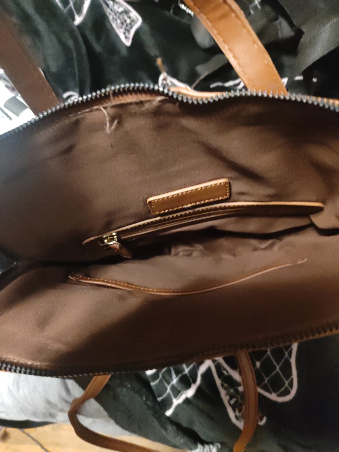 Adrienne Vittadini Brown Faux Leather Backpack - photo 3