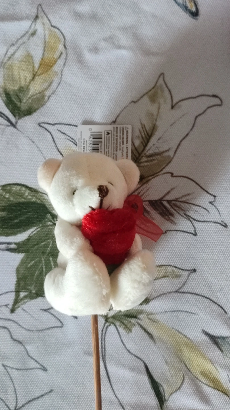 White Plush Teddy Bear Pick