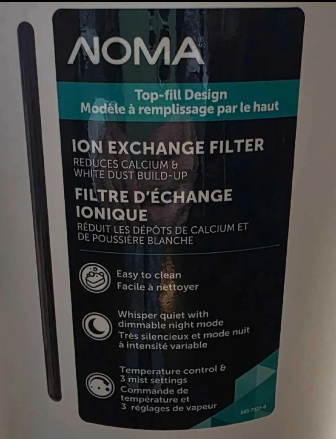 NOMA 3-Speed Top-Fill Ultrasonic Cool Mist Air Humidifier - photo 3