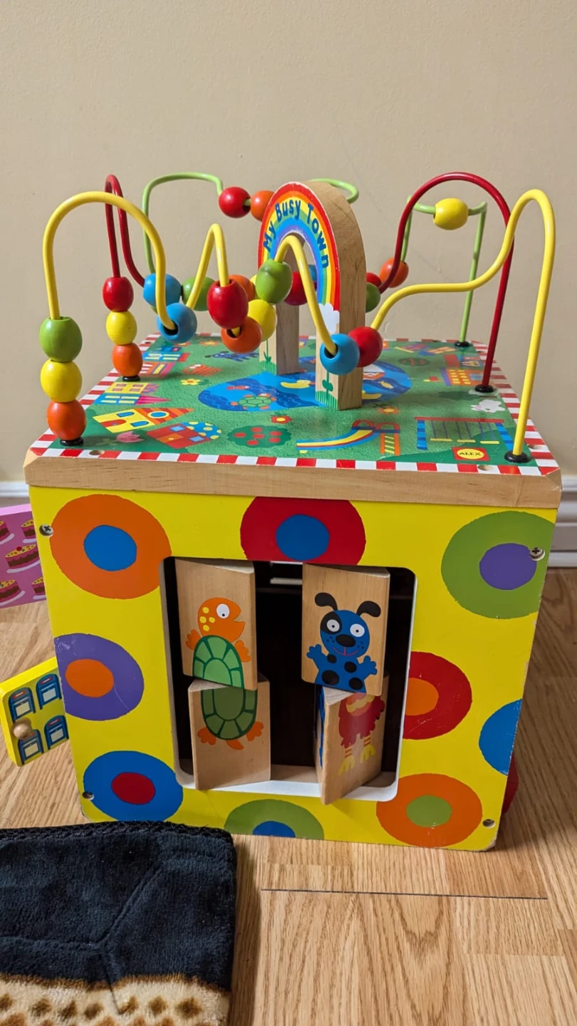 My busy town wooden cube for toddlers - photo 2